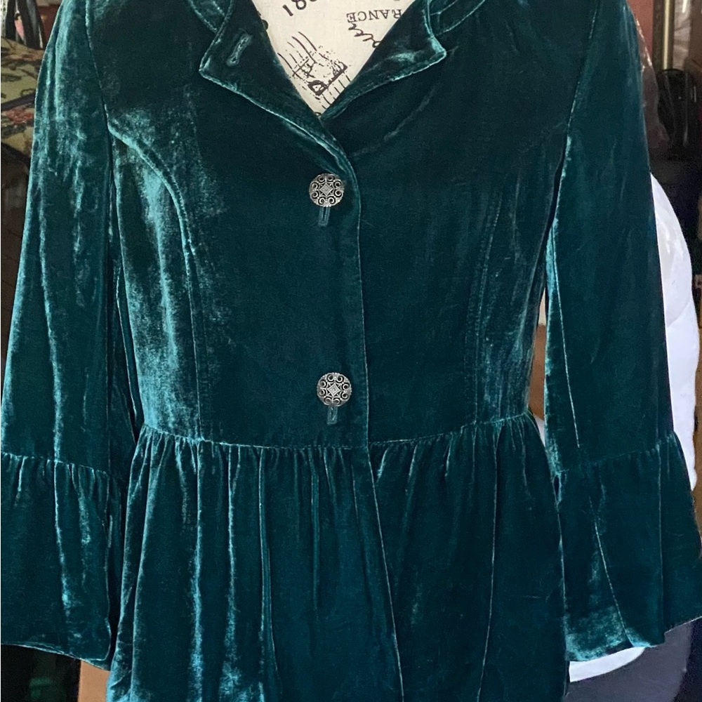 Vintage 80’s Style & Co. Teal Velvet